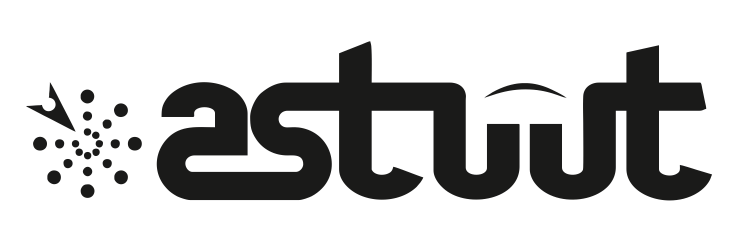 Astuut logo in black color